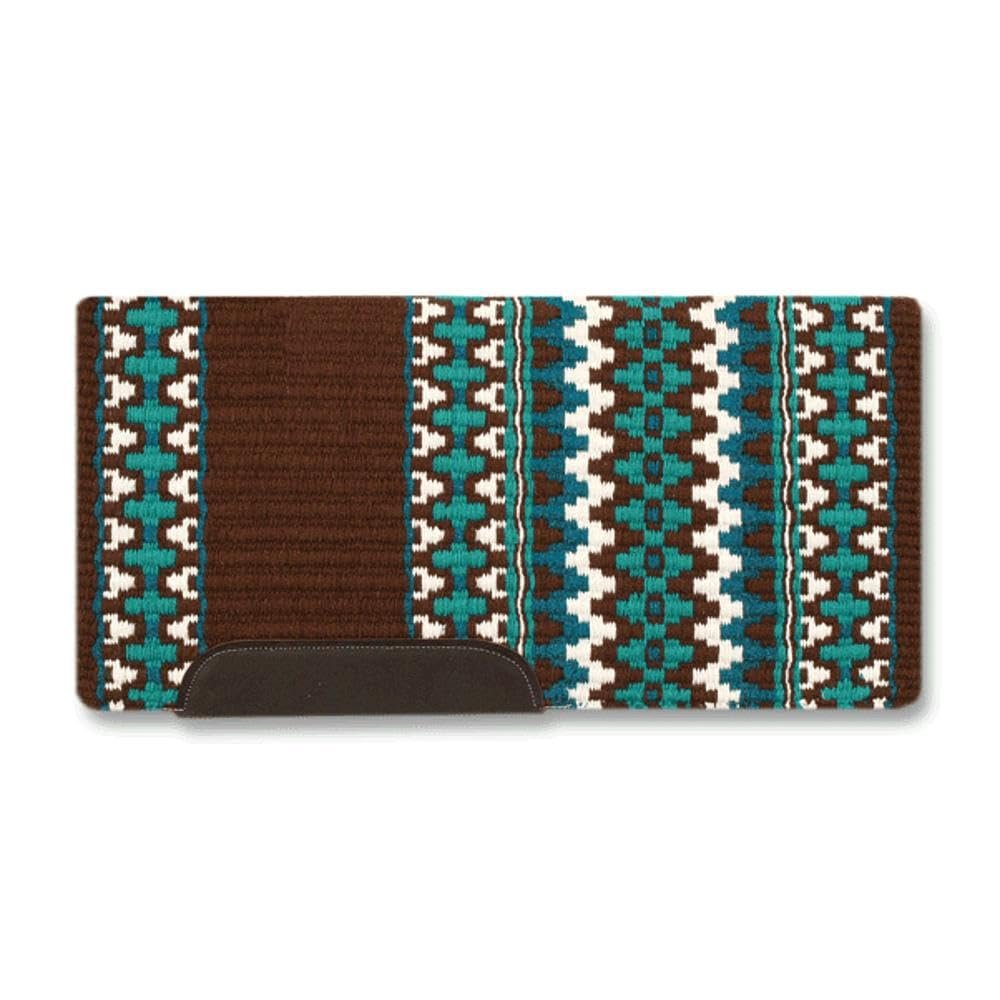 Mayatex Kiva 40x34 New Zealand Wool Saddle Blanket Brown 40in x 34in