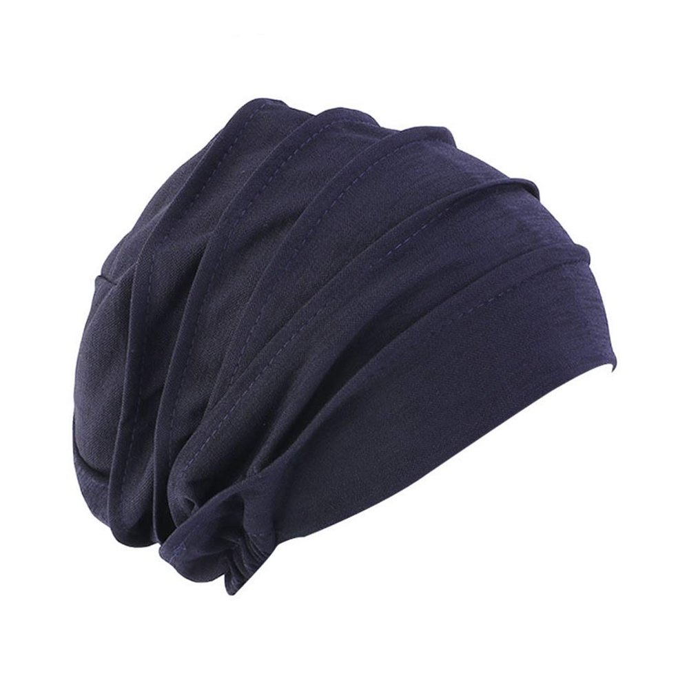 HZUX Solid Muslim Hijab Turban Head Wrap Cap Headwear India Hat Islamic Hat Cancer Chemo Caps