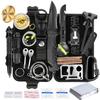 Angieast Survival Kit 35 in 1, First Aid Kit, Survival Gear, Survival Tool Gifts for Men Boyfriend Him Husband Christmas Camping, Hiking, Hunting, Fishing view 1