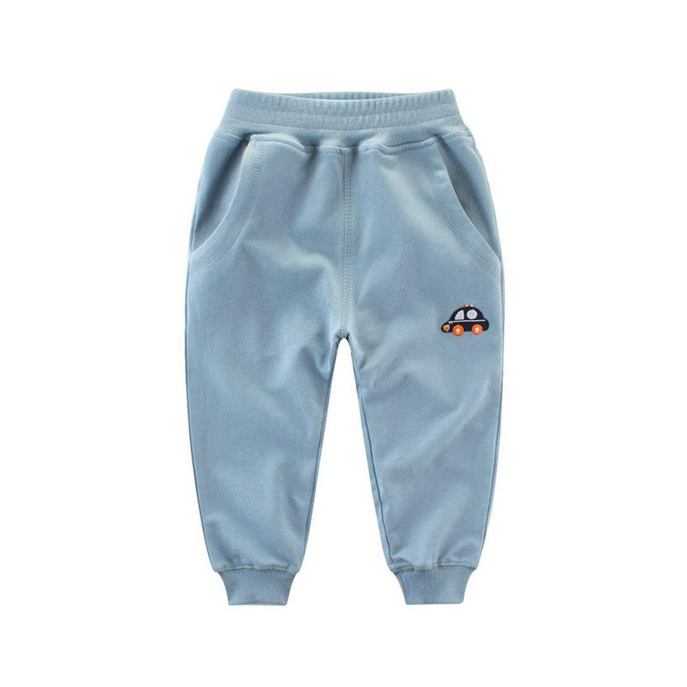 Lubooent Boys Sweatpants CarActive Jogger Sweat Pant Aqua Size 7