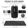 Ab Roller Wheel, 10-In-1 Ab Exercise Wheels Kit with Resistance Bands, Knee Mat, Jump Rope, Push-Up Bar - Home Gym Equipment for Men Women Core Strength & Abdominal Exercise (Black) view 2