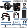 Ab Roller Wheel, 10-In-1 Ab Exercise Wheels Kit with Resistance Bands, Knee Mat, Jump Rope, Push-Up Bar - Home Gym Equipment for Men Women Core Strength & Abdominal Exercise (Black) view 3