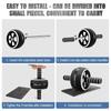 Ab Roller Wheel, 10-In-1 Ab Exercise Wheels Kit with Resistance Bands, Knee Mat, Jump Rope, Push-Up Bar - Home Gym Equipment for Men Women Core Strength & Abdominal Exercise (Black) view 4