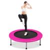 Giantex Mini Fitness Trampoline for Adults, 38 Inch Rebounder Trampoline, with Padding & Springs Elastic Safe for Indoor Outdoor Exercise Workout, Foldable Exercise Trampoline (Pink) view 1