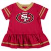 NFL San Francisco 49ers Team Jersey Dress and Diaper Cover, Burgundy/Gold San Francisco 49ers, 3-6 Months view 2