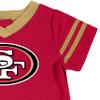 NFL San Francisco 49ers Team Jersey Dress and Diaper Cover, Burgundy/Gold San Francisco 49ers, 3-6 Months view 4
