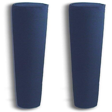 Mad Dog Boat Trailer Guide Pole Pad and Cover with Capped Ends | 60 Inch | Navy | Heavy Duty UV Fade Proof Canvas | Set of Two