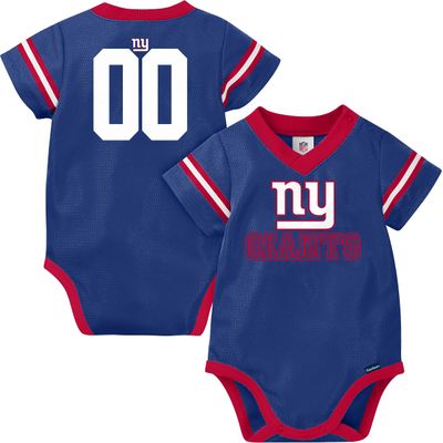 NFL New York Giants Team Jersey Bodysuit, red/White/Blue New York Giants, 6-12 Months