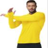 Boladeci Fishing Shirts for Men Sun Hoodie UPF 50+ Long Sleeve UV Protection Summer Lightweight Hoodies Shirts SPF Rash Guard UV Yellow S view 2