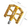 UFOR Thin & Durable Mountain Bike Pedals, Aluminum Alloy Platform MTB Pedals_Gold view 2
