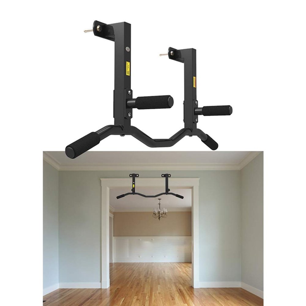 Ceiling Mounted Pull Up Bar Multi-Grip Upper Body Workout Bar Joist Mounted, Strength Training Fitness Equipment Wall Mounted Chin-Up Bar Exercise Workout Equipment (Pull up bar : Pull up bar-B)
