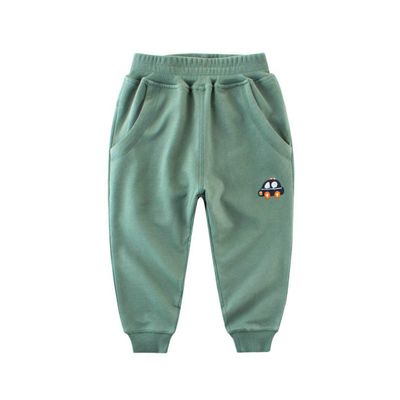 Lubooent Boys Sweatpants CarActive Jogger Sweat Pant Green Size 3T