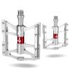 ROCKBROS 4 Bearings Mountain Bike Pedals MTB Padals Platform Flat Bike Pedals Aluminum Alloy 9/16" view 1