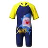 Alvivi Kids Baby Boy Girls Short Sleeve Thermal Shorty Wetsuit UV Sun Protective Rash Guard Zipper One Piece Swimsuit Yellow 2-3 view 1