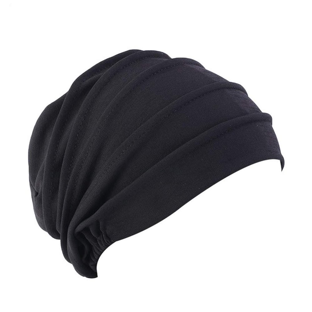 HZUX Solid Muslim Hijab Turban Head Wrap Cap Headwear India Hat Islamic Hat Cancer Chemo Caps