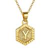 GoldChic Initial Necklace For Moms, 18K Gold Plated A-Z Alphabet Pendant Necklaces Charms Women Initial Letter Chain Necklace view 1