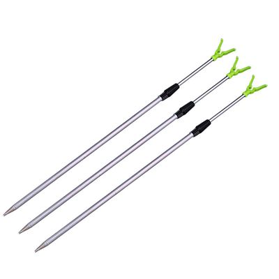 DGHAO 1/3pcs Fishing Rod Bracket, 24.41"-39.37" Stretchable Aluminum Portable Fish Pole Holder Bank Stick Extending Rest Tackle Rack, Telescopic Fishing Tool Rest Support Tackle Rack