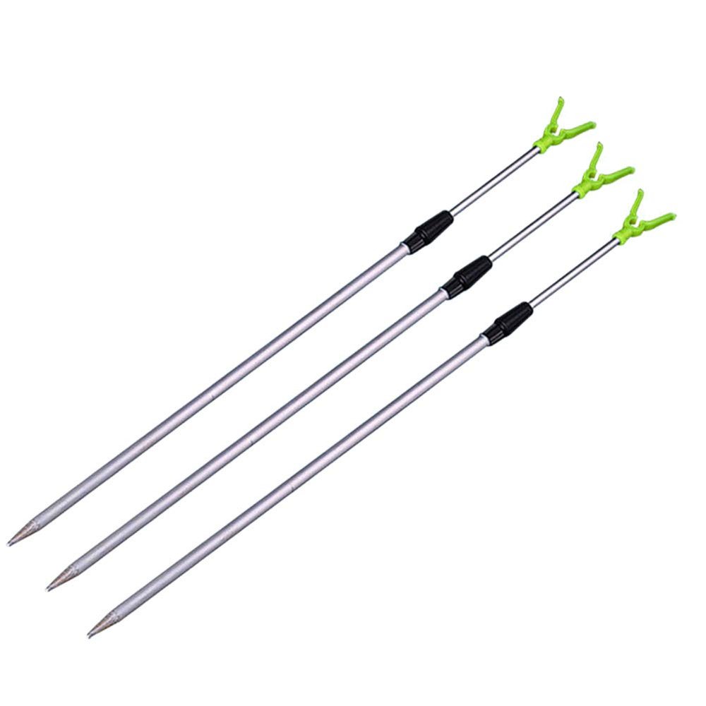 DGHAO 1/3pcs Fishing Rod Bracket, 24.41"-39.37" Stretchable Aluminum Portable Fish Pole Holder Bank Stick Extending Rest Tackle Rack, Telescopic Fishing Tool Rest Support Tackle Rack