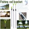 DGHAO 1/3pcs Fishing Rod Bracket, 24.41"-39.37" Stretchable Aluminum Portable Fish Pole Holder Bank Stick Extending Rest Tackle Rack, Telescopic Fishing Tool Rest Support Tackle Rack view 2