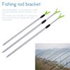 DGHAO 1/3pcs Fishing Rod Bracket, 24.41"-39.37" Stretchable Aluminum Portable Fish Pole Holder Bank Stick Extending Rest Tackle Rack, Telescopic Fishing Tool Rest Support Tackle Rack view 3