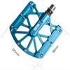 UFOR Mountain Bike Pedals, Aluminum Alloy Platform MTB Pedals, Short Axle_Blue view 2