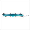 UFOR Mountain Bike Pedals, Aluminum Alloy Platform MTB Pedals, Short Axle_Blue view 3