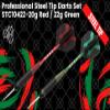 6pc Steel Tip Darts Set - Professional Darts Steel Tip for Dartboard - Includes Barrels + Plastic / Aluminum Shafts + O'Rings + Flights + Sharpener + Wrench (20g Red/ 22g Green -10422) view 2