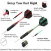 6pc Steel Tip Darts Set - Professional Darts Steel Tip for Dartboard - Includes Barrels + Plastic / Aluminum Shafts + O'Rings + Flights + Sharpener + Wrench (20g Red/ 22g Green -10422) view 3