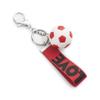 Keele football keychain for boys team sport for kids soccer key ring for men (Red) view 1