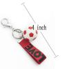 Keele football keychain for boys team sport for kids soccer key ring for men (Red) view 2
