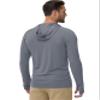 Boladeci Sun Fishing Hoodies for Men UPF 50+ Long Sleeve Shirts UV Protection Clothing Swim Shirts Summer Rash Guard Dark Gray L view 4