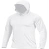 Boladeci Men's UPF 50+ Sun Protection Long Sleeve Swim Shirt Quick Dry Hooded T-Shirt for Fishing Hiking Swimming Surfing (White) view 1