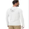 Boladeci Men's UPF 50+ Sun Protection Long Sleeve Swim Shirt Quick Dry Hooded T-Shirt for Fishing Hiking Swimming Surfing (White) view 4