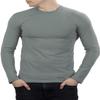 281Z Mens Military Stretch Cotton Long Sleeve T-Shirt - Tactical Hiking Outdoor Undershirt - Punisher Combat Line (Foliage Green, Medium) view 1
