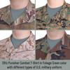 281Z Mens Military Stretch Cotton Long Sleeve T-Shirt - Tactical Hiking Outdoor Undershirt - Punisher Combat Line (Foliage Green, Medium) view 4
