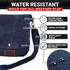 Disc Living Disc Golf Bag | Frisbee Golf Bag | Easy to Carry | Lightweight Fits Up to 10 Discs | 16 oz Waxed Canvas Leather Design | Belt Loop | Double Button Design | Bottle Holder (Blue) view 4