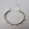 25mm 925 Sterling Silver 5 Ring Hinged Hoop Earrings Findings Multi Strand view 2