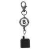 Billiard Chalk Holders Pool,Pool Cue Chalk Cubes Portable Black Retractable Billiards Snooker Pool Cue Chalk Holder Drawing Key Ring Pool Chalk Holder Pool cue Tips Pool Chalk Holder