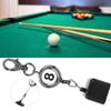 Billiard Chalk Holders Pool,Pool Cue Chalk Cubes Portable Black Retractable Billiards Snooker Pool Cue Chalk Holder Drawing Key Ring Pool Chalk Holder Pool cue Tips Pool Chalk Holder view 3