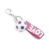 Keele football keychain for boys team sport for kids soccer key ring for men (Pink) view 1