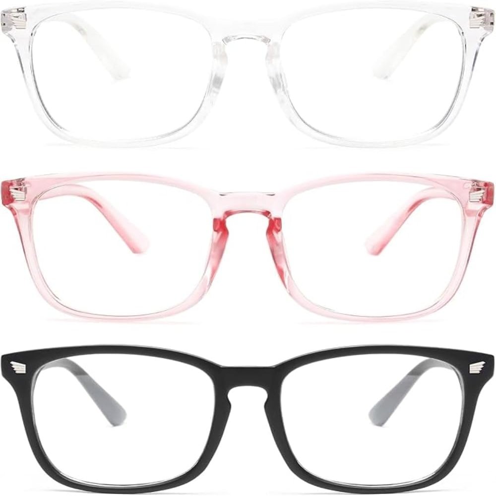 Gaoye Eyewear Frames for Men - Blue Light Blocking Square Glasses, Anti UV Ray Computer Gaming, Blue Blockers for Men