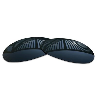 MYCOURAG UV Protection Polarized Replacement Lenses for Costa Del Mar Fathom Sunglasses Frame - Solid Black Polarized