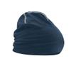 Beechfield Hemsedal Cotton Beanie - Bright Pull on Stretch Slouch hat Men/Women - White/Black view 3