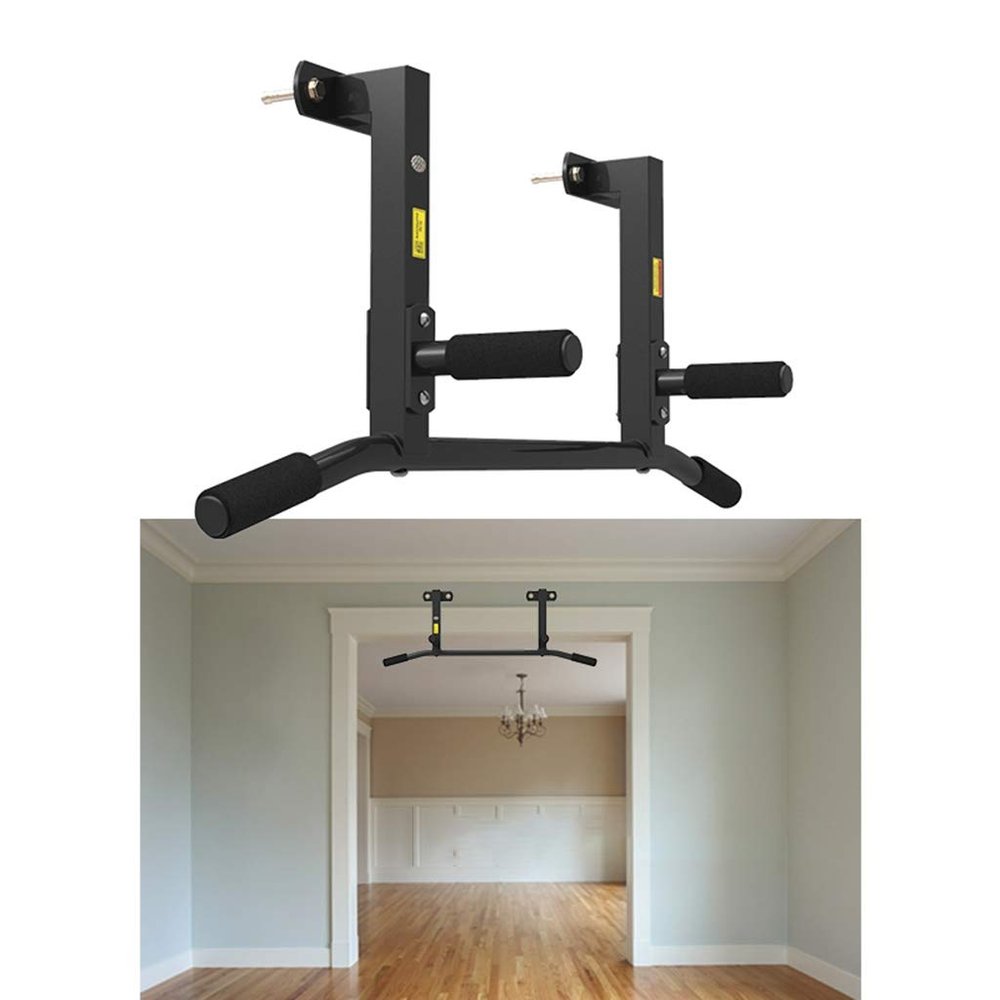 Ceiling Mounted Pull Up Bar Multi-Grip Upper Body Workout Bar Joist Mounted, Strength Training Fitness Equipment Wall Mounted Chin-Up Bar Exercise Workout Equipment ( Pull up bar : Pull up bar-A )