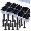 Garneck 1 Box Universal Badminton Racket Grommets Nylon Racquet Eyelets Bucket String Protector Stringing Tools for Tennis Pickball Squash (Mixed) view 1