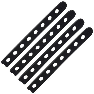 Impresa Bike Rack Rubber Straps for Cradle - Black Pack of 4 Compatible with Thule 534 & Replacement Rubber Strap for Bike Rack - Stretch Design & Versatile Carrier Bands