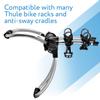 Impresa Bike Rack Rubber Straps for Cradle - Black Pack of 4 Compatible with Thule 534 & Replacement Rubber Strap for Bike Rack - Stretch Design & Versatile Carrier Bands view 4