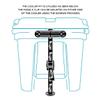 BOTE Cooler Kit Attachment for Stand Up Paddle Board Cooler Tie Down Strap with Optional Plastic Paddle Clip Compatible with SUPs Kayaks Docks Kula Products view 3