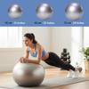 Amber Fight Gear Anti Burst Fitness Ball for Exercise, Stability, Yoga, Balance, Core Strength & Flexibility Extra Thick, Non-Slip Gym Ball for Home & Office Workout, 55cm view 4