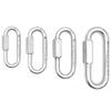 KONG Quick Link Large Opening Quick Steel Large Opening 12 mm Stainless Steel Carabiner, Adults Unisex, Multicoloured (Multicoloured), One Size view 2